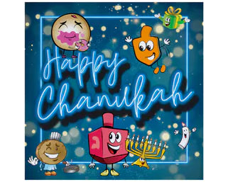 Chanuka Napkins - Blue