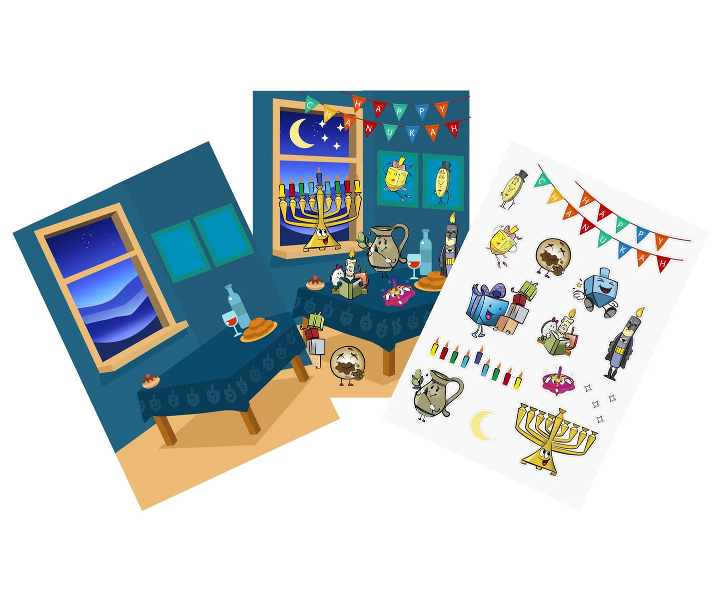Chanukah Sticker Art