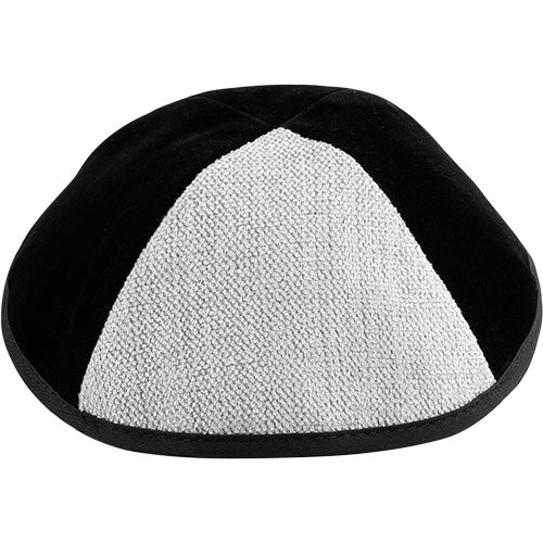 Kippa, Velvet, Black-Gray