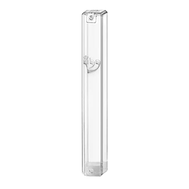 Mezuza Case - Clear Lucite