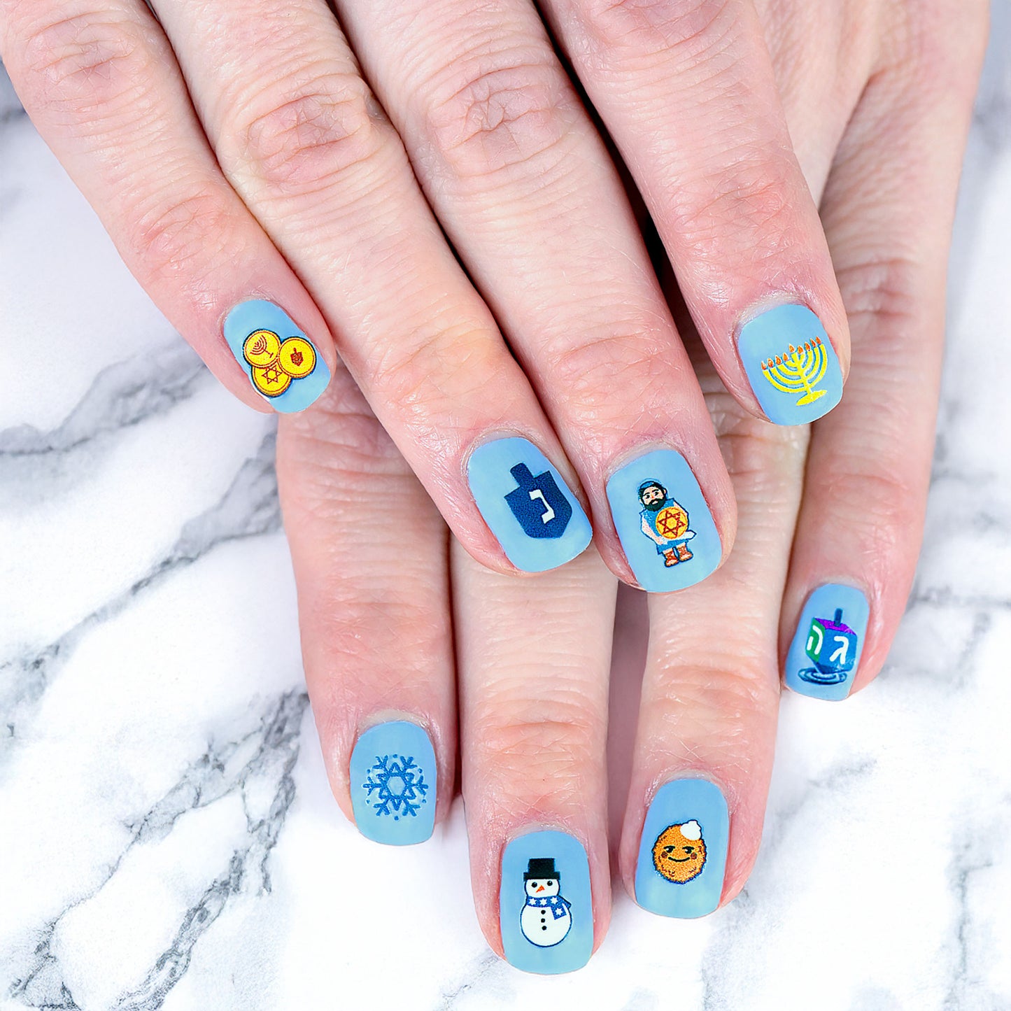 Chanuka Nail Decals