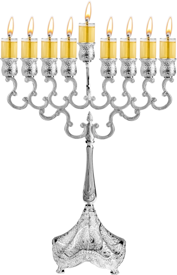 Chanukia - silver plated - large - for oil