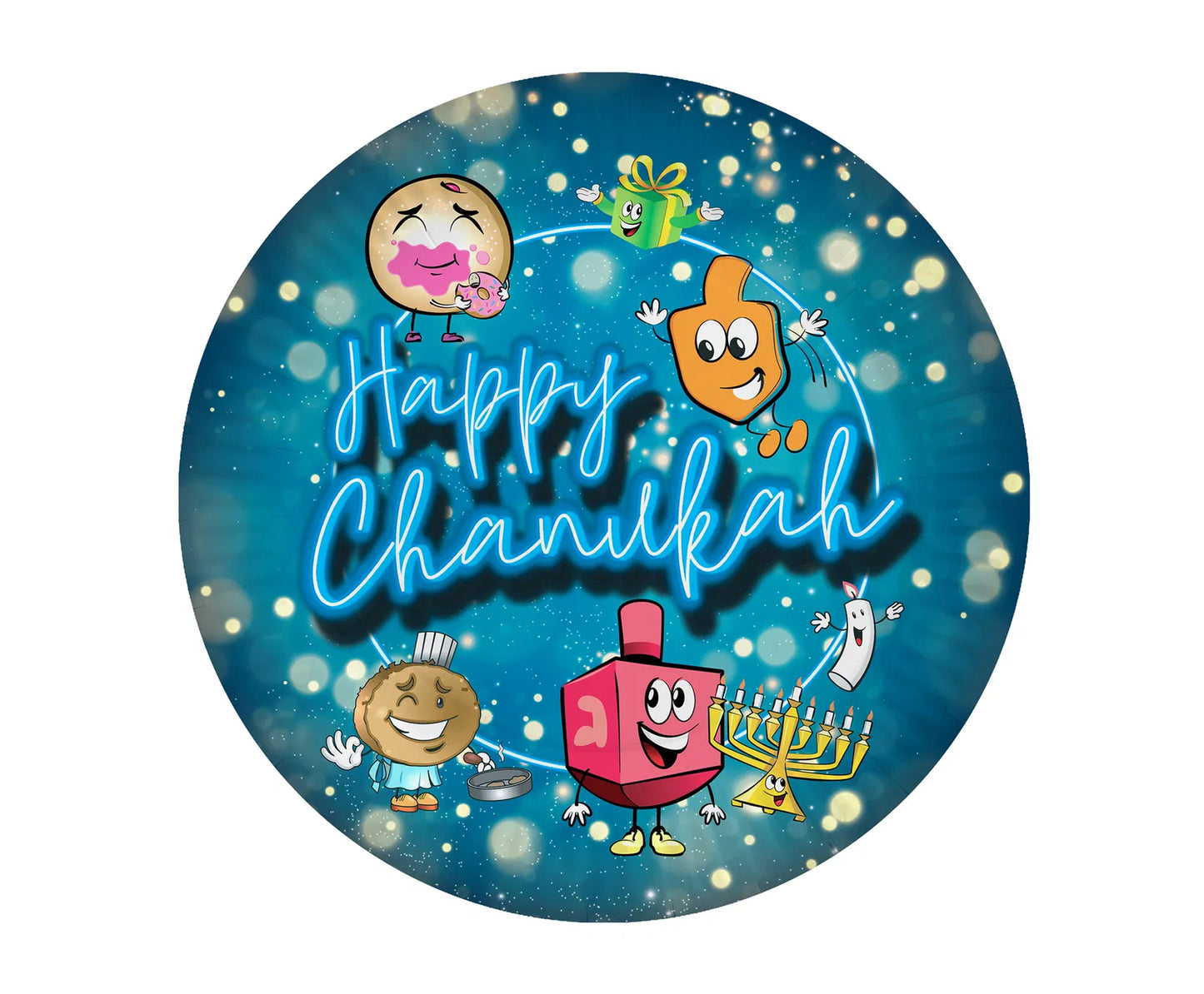 Chanukah Paper Plates - Big