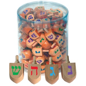 Dreidel, Wood