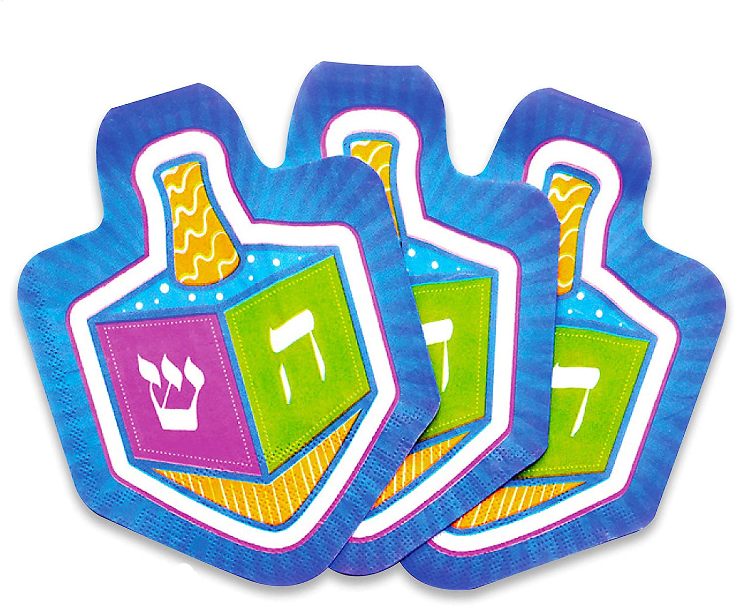 Chanuka Dreidel Napkins - 10 pack