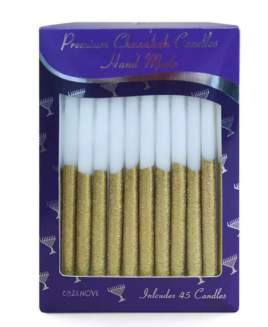 Chanuka Candles Gold