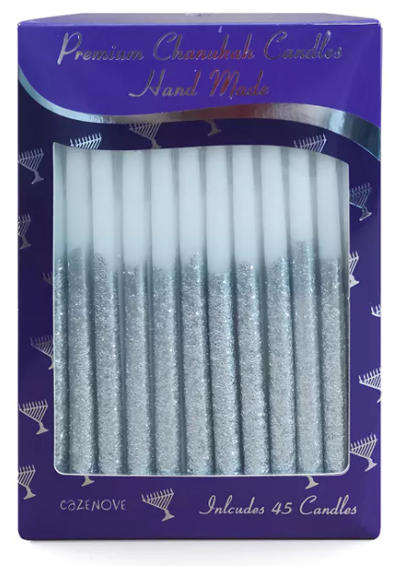 Chanuka Candles Silver
