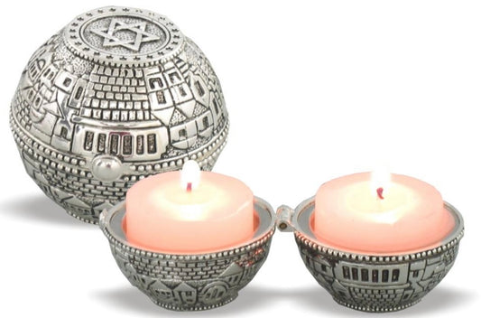 Shabbat Candlesticks - Travel Size