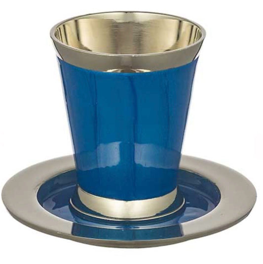 Kiddush Cup - Blue (no foot)