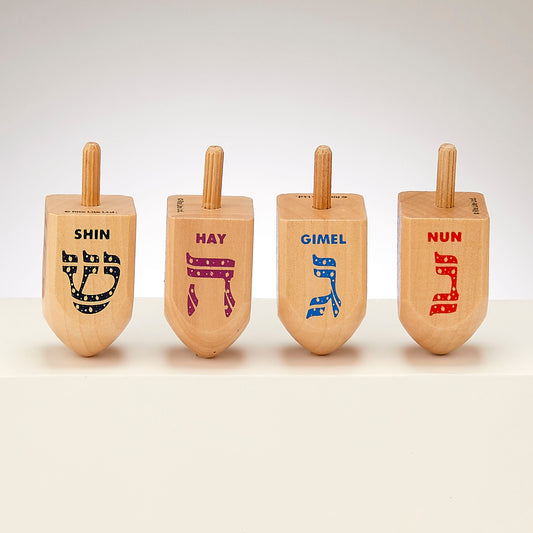 Dreidel Wood Large