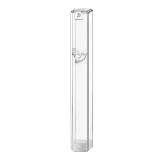 Mezuza Case - Clear Lucite