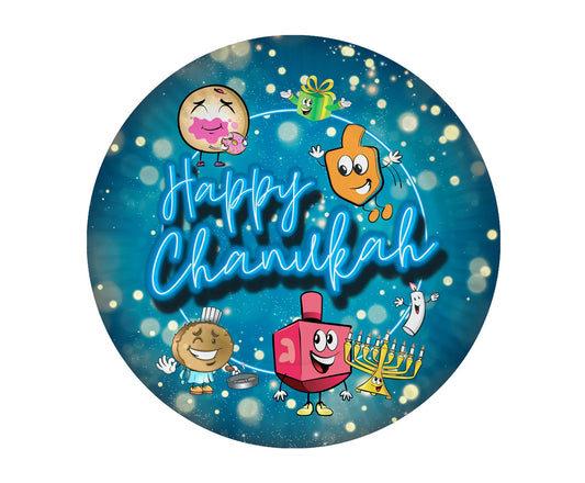 Chanukah Paper Plates - Big