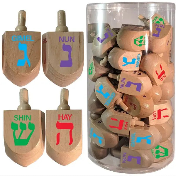 Dreidel Wood Large