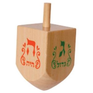 Dreidel - Wood, Medium