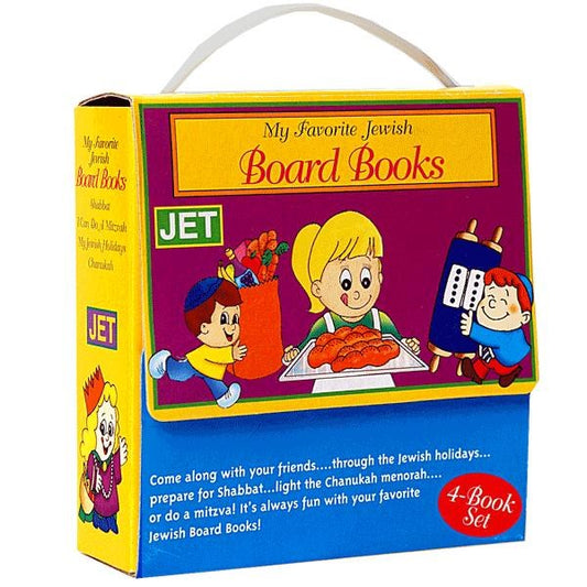 4 Board Books In Carrying Case